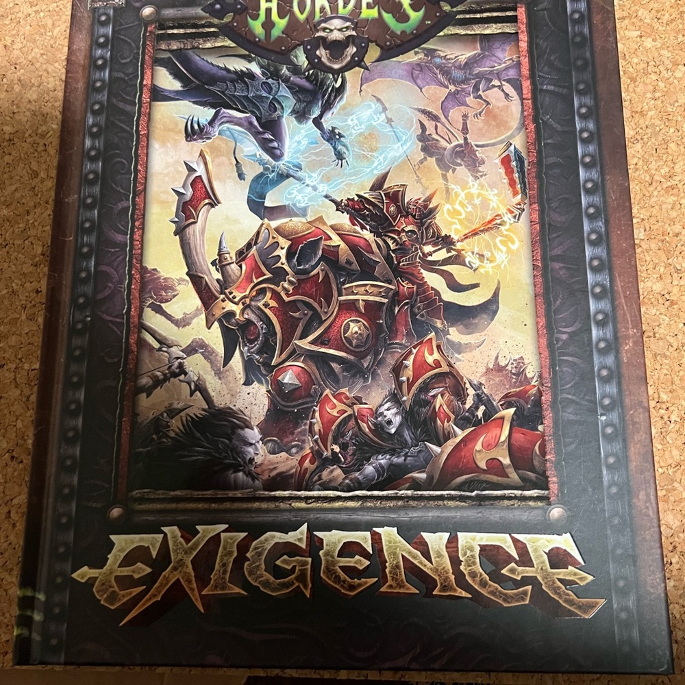 Hordes Exigence Warmachine Fantasy Hardcover Game Book Privateer Press
